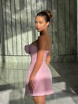 שמלת היילי ורודה