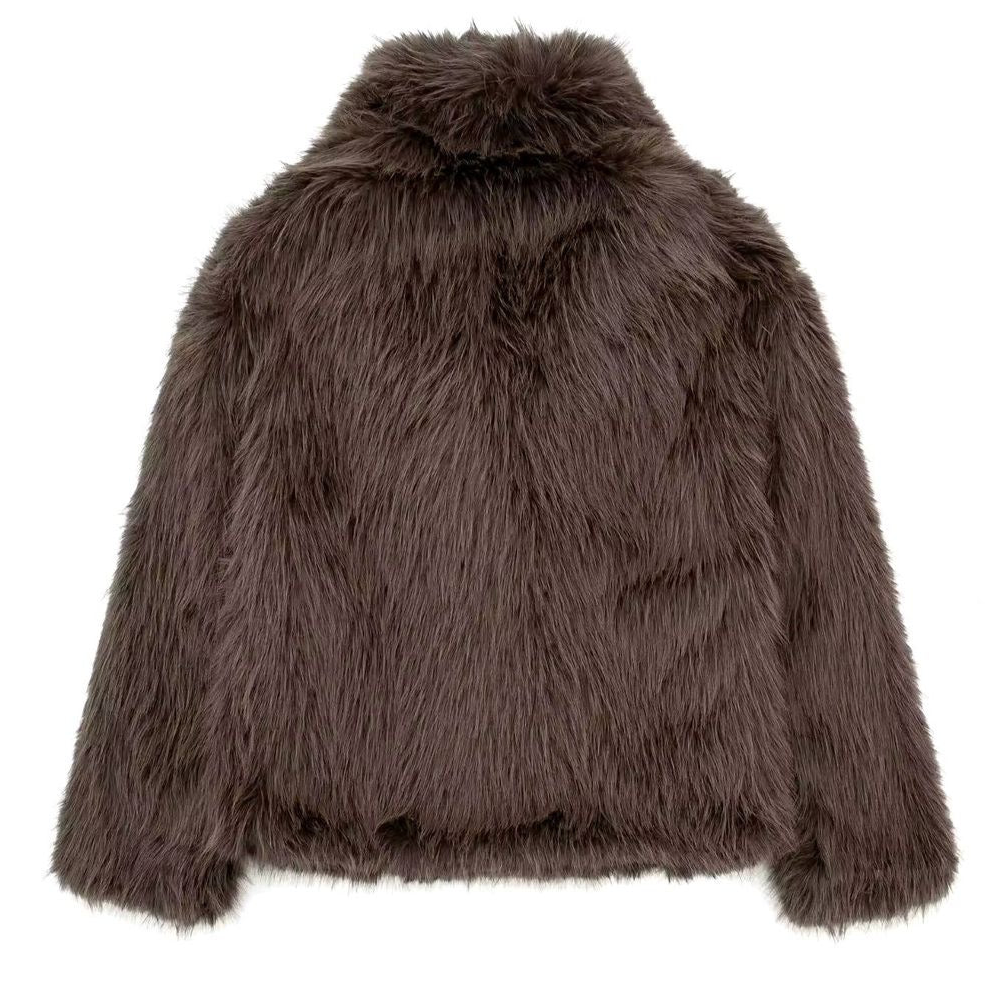 Fur coat - brown