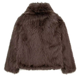 מעיל פרווה - חום