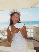 שמלת מיני תחרה לורן