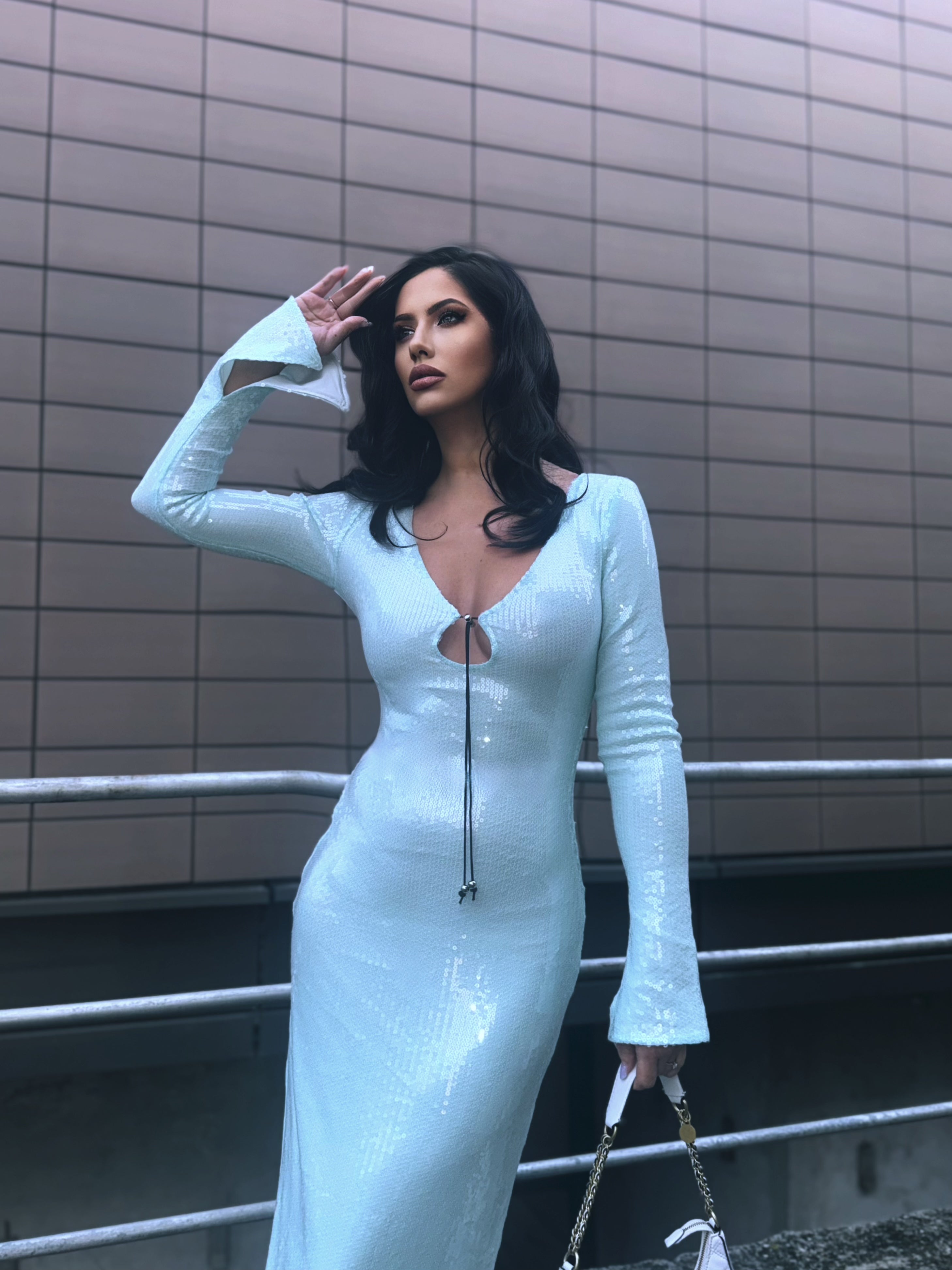 Amber turquoise dress